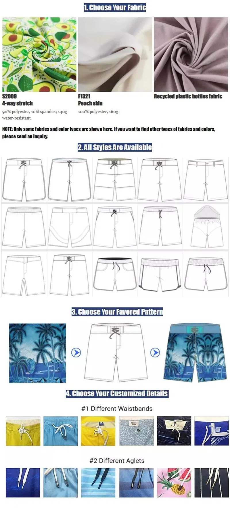 OEM Low MOQ Cool Design Swimwear Colorful Sublimation Beach Shorts
