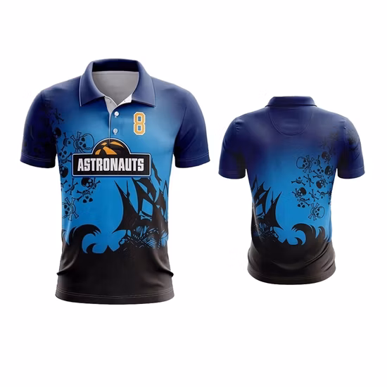 Custom Men Polo T Shirt Double Mercerized Cotton Blank Polo Shirts