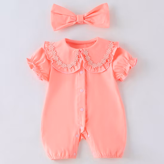 Sweet Newborn Baby Girl Romper Sleeveless Summer Baby Clothing