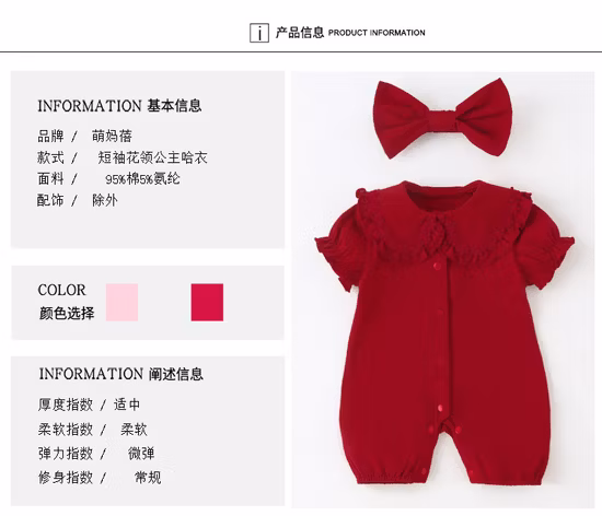 Sweet Newborn Baby Girl Romper Sleeveless Summer Baby Clothing